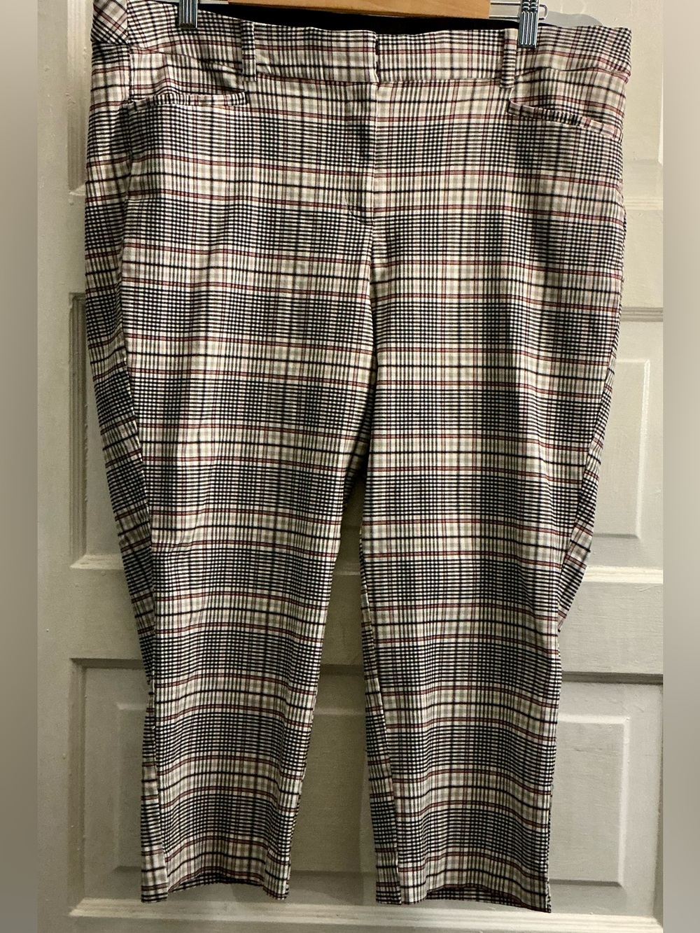 Lane Bryant Plaid Capri Pants Size 20 Stretch Career Plaid